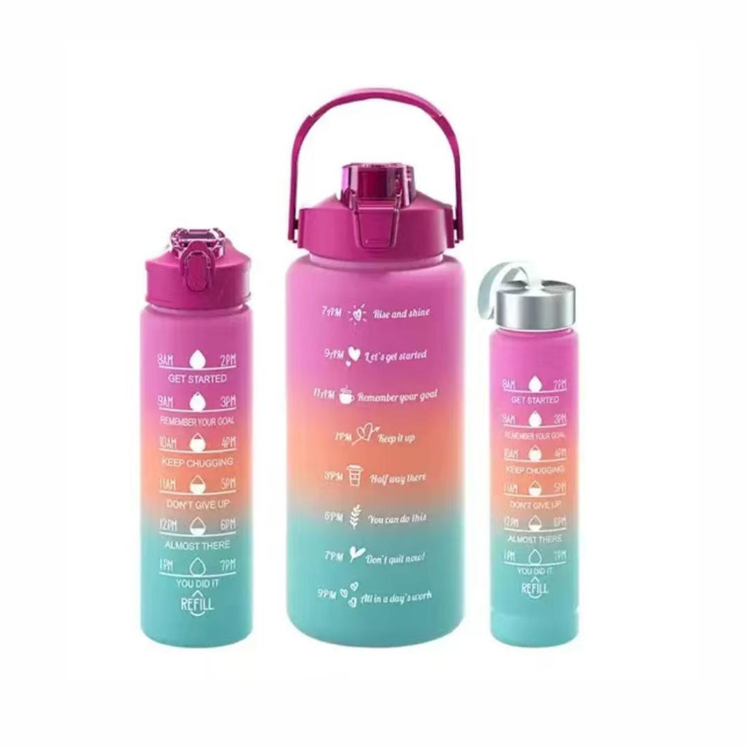 WhatsApp Image 2026-04-08 at 16.50.45 Kit de 3 Garrafas Coloridas com Frases Motivacionais 2L - Image 1